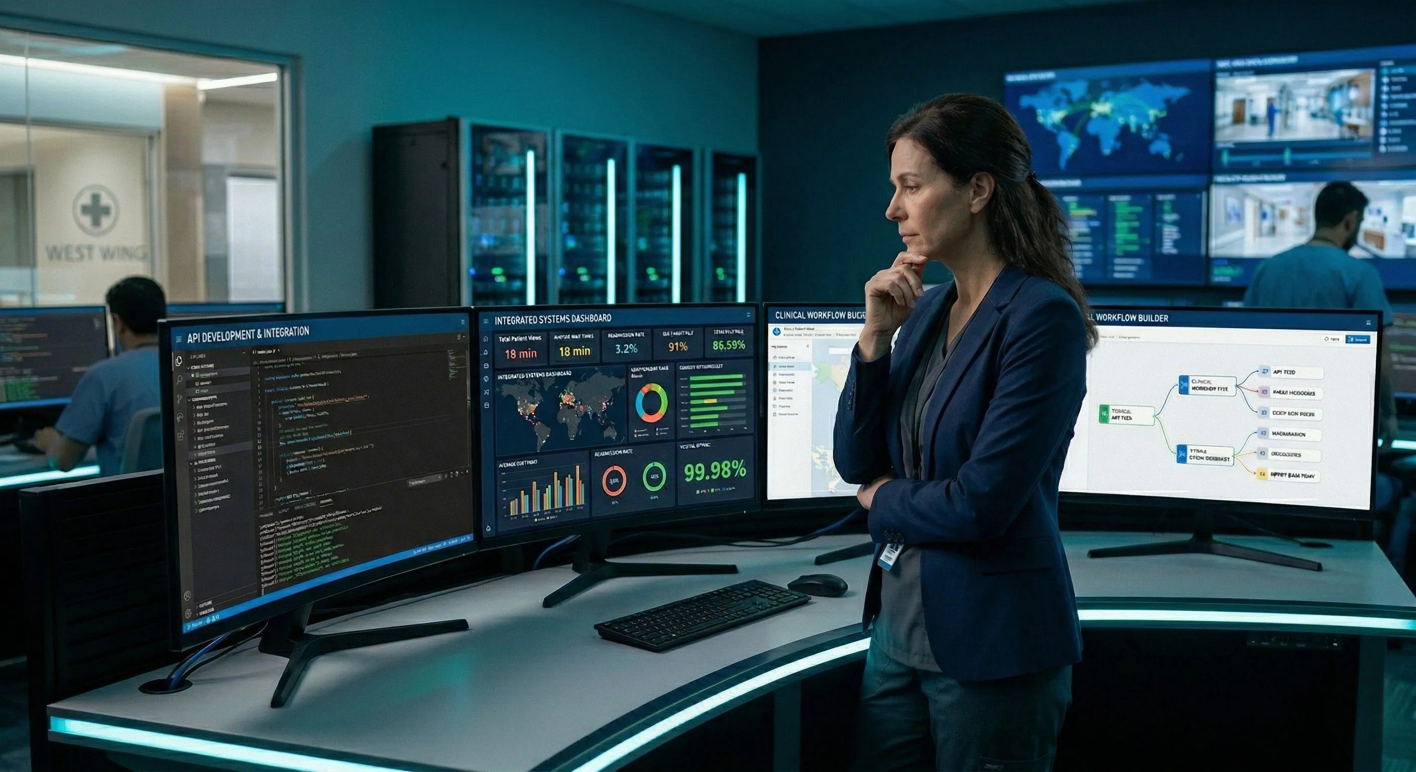 A healthcare leader comparing three approaches to enterprise AI